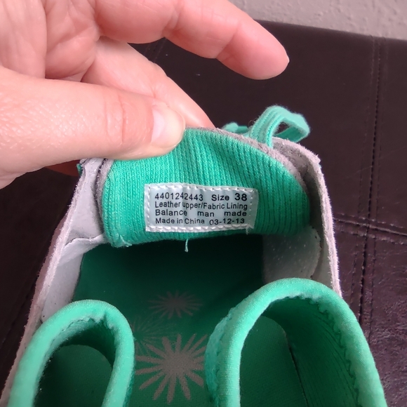 Dansko Elise Women's Comfort Walking Shoes Grey Suede Teal Size 38 US 7.5-8 - Picture 10 of 12